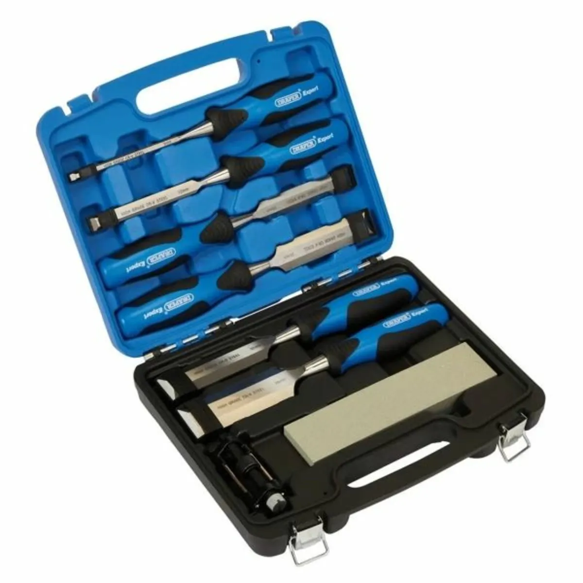 Draper Expert Soft Grip Wood Chisel Kit, 140mm (8 - Image 1