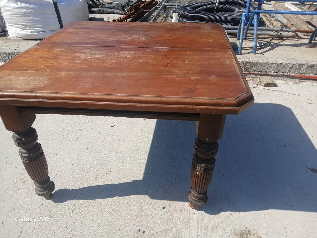 Antique table & 4 chairs - Image 2