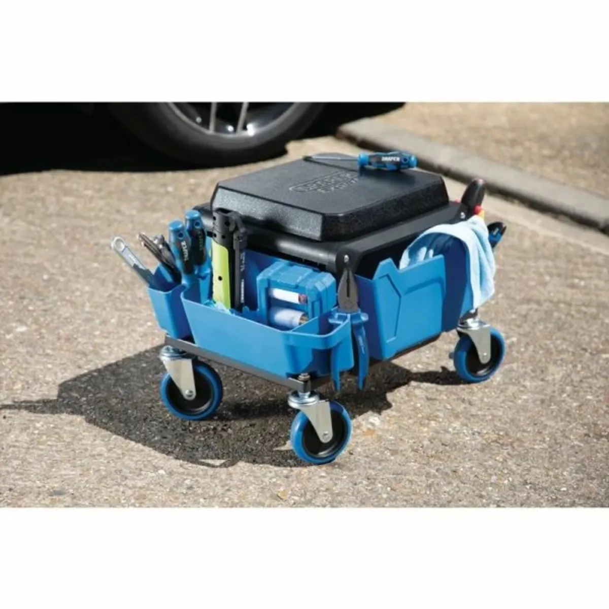 Draper Expert Work Stool, Blue (23716) - Image 2
