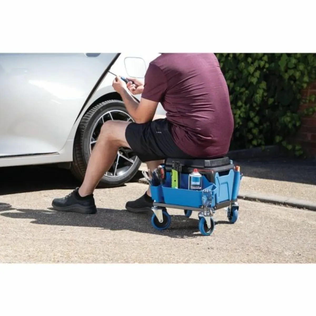Draper Expert Work Stool, Blue (23716) - Image 3