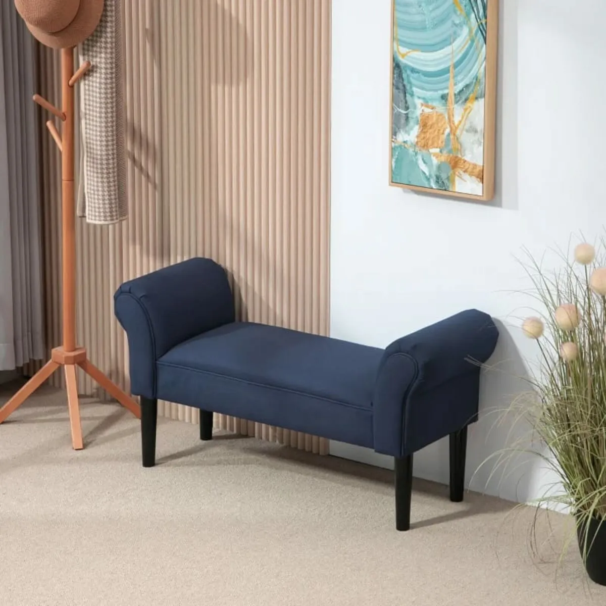 Padded bench for bedroom and hallway, supports up - Image 2