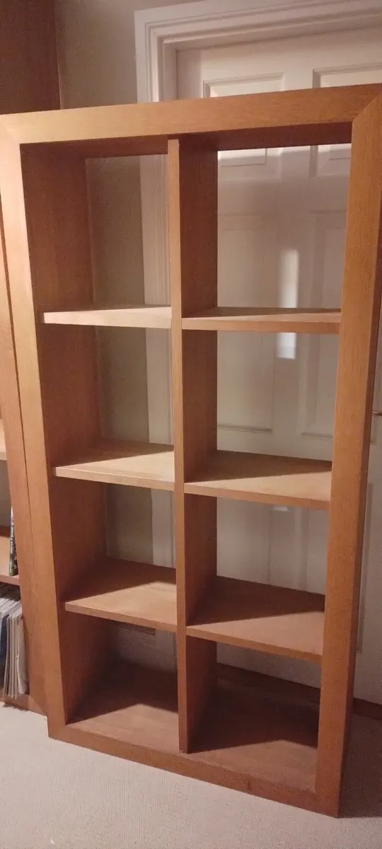 2x Bookcase / Display Units - SOLID OAK - Image 2