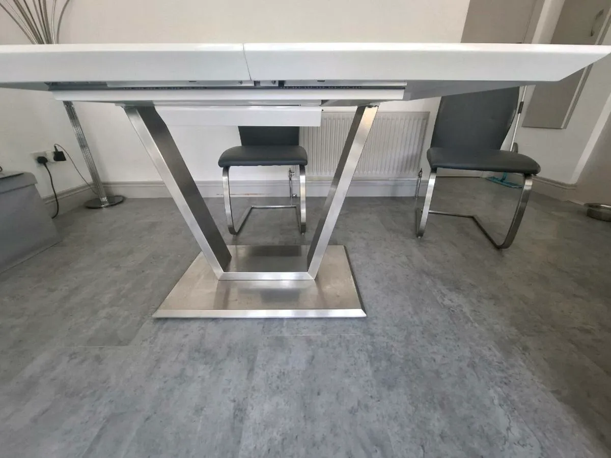 Extendable Dining Table & 4 Chairs - Image 2