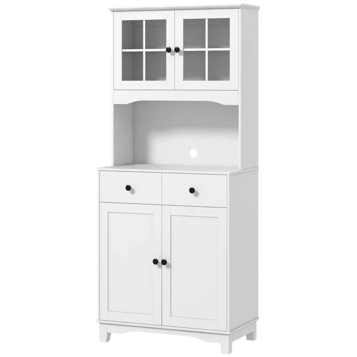 Freestanding Kitchen Cabinet with Worktop for Micr - Image 2