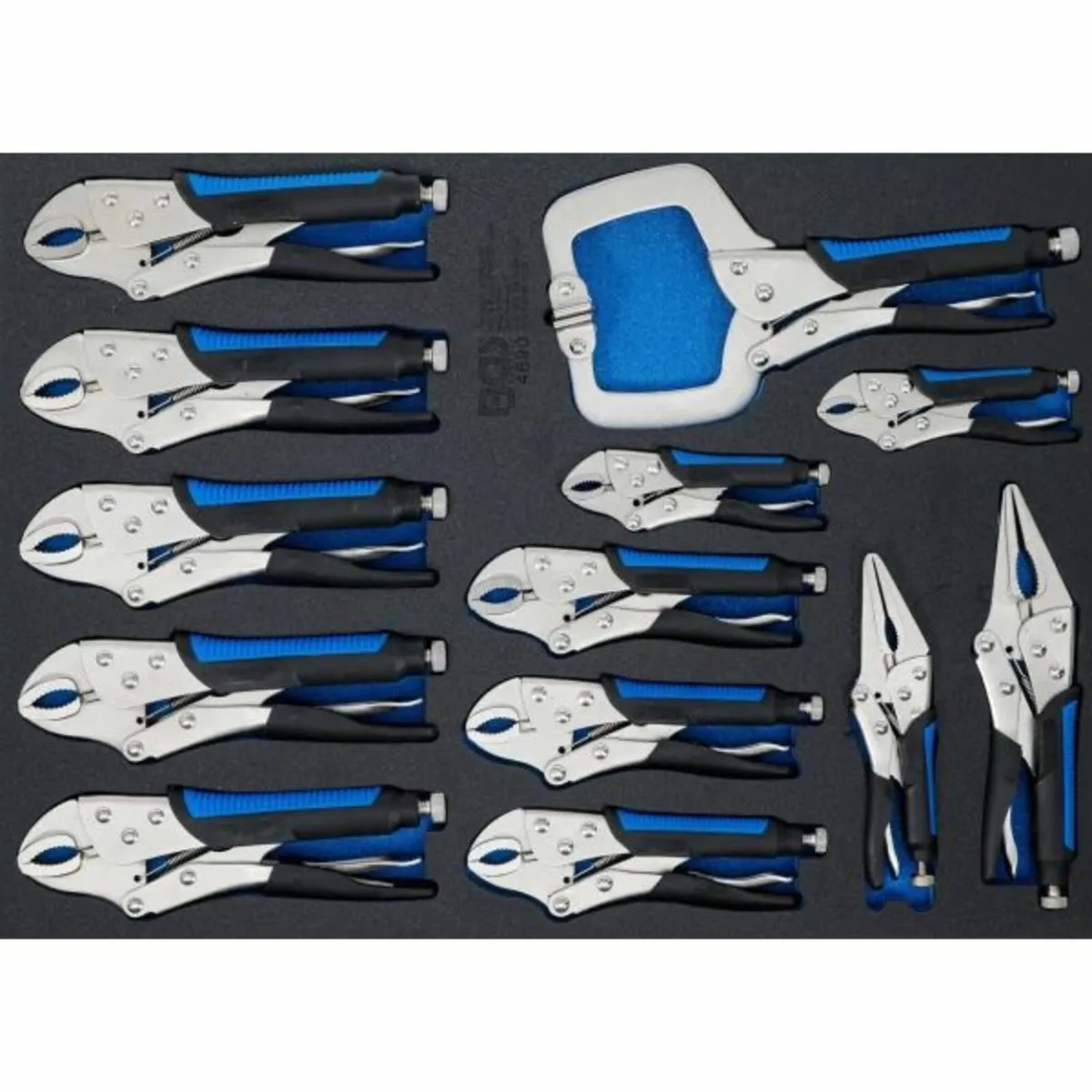 BGS Technic Tool Tray 3/3: Locking Grip Pliers Set - Image 1