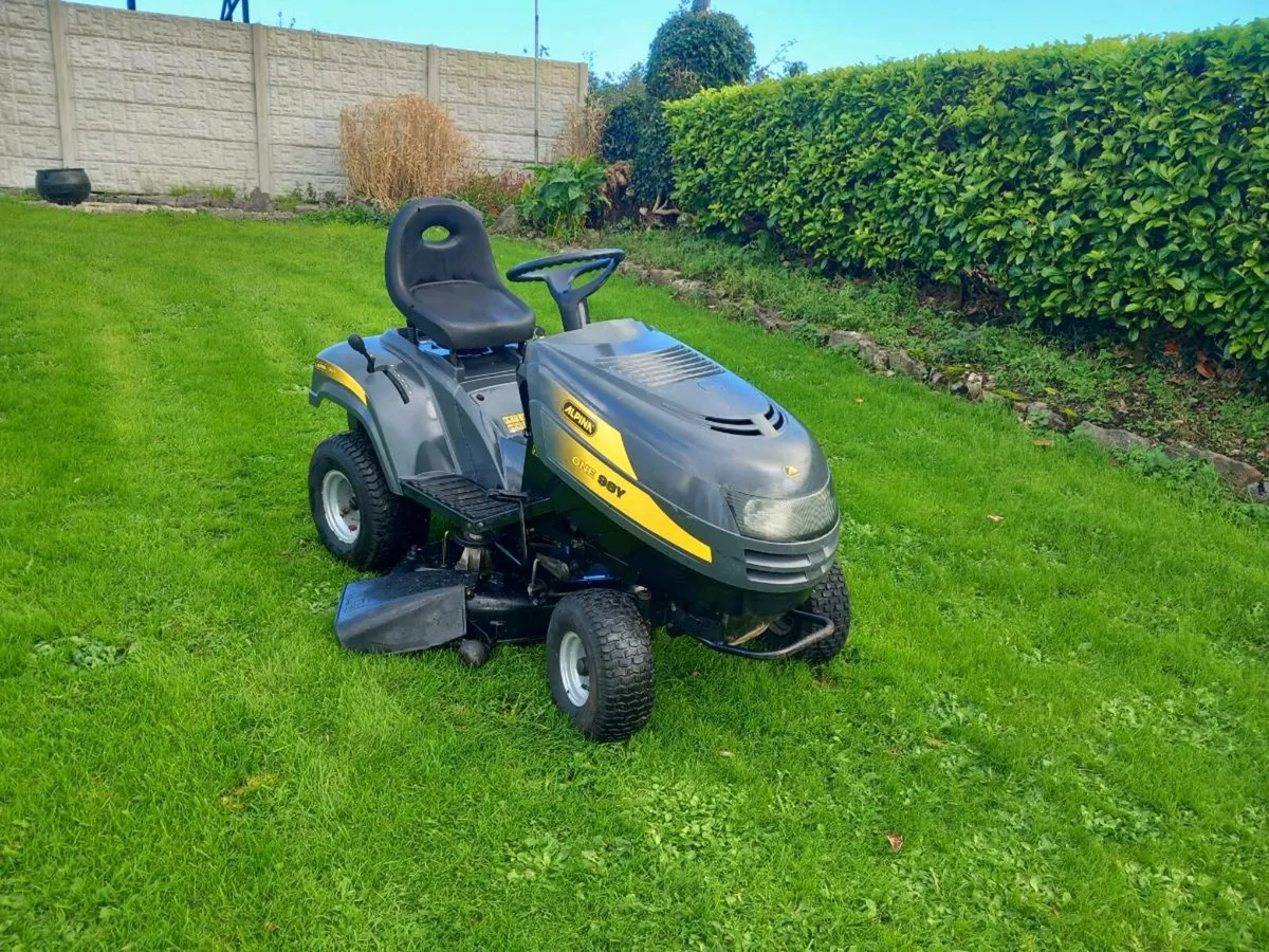Alpine one 98 Y ride on mower for sale - Image 1