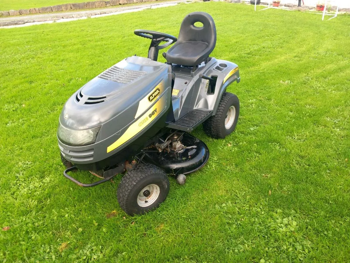 Alpine one 98 Y ride on mower for sale - Image 3