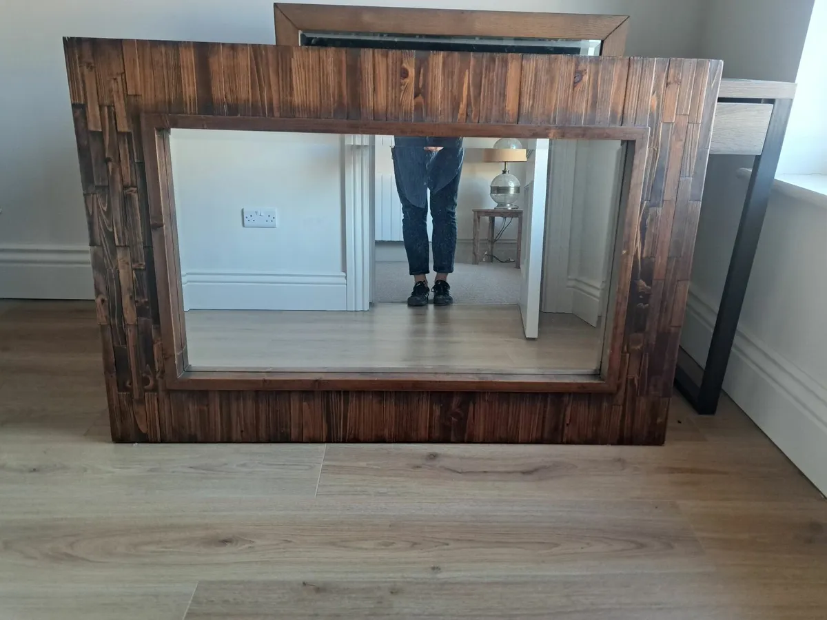 Solid wood mirror - Image 1