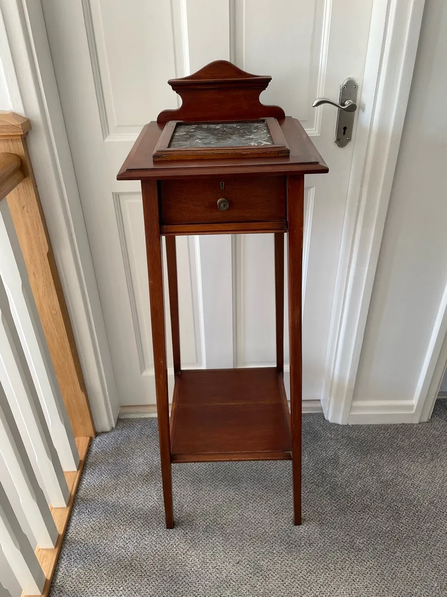 Antique tall plant stand - Image 1