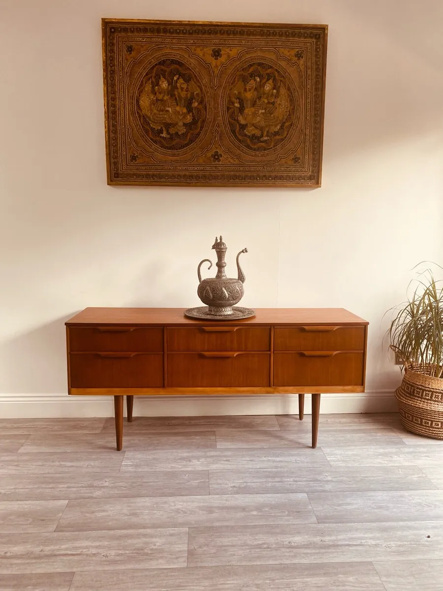Mid Century Austinsuite 6 Drawer Sideboard - Image 1