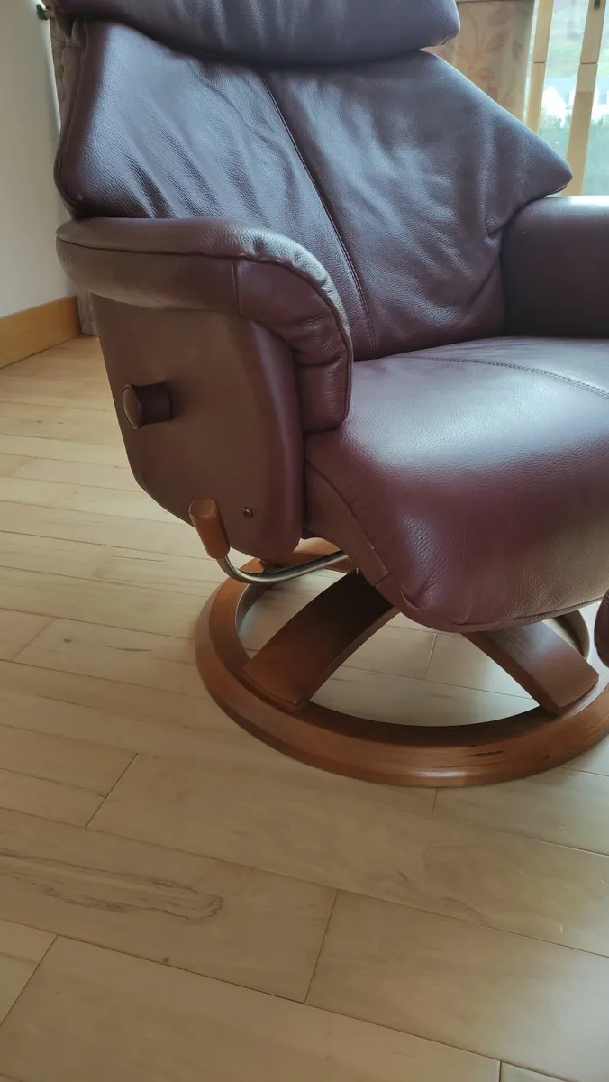Recliner Chair & Footstool - Image 3