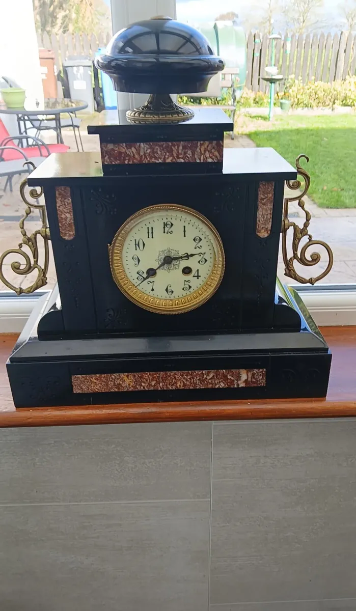 Antique mantle clock - Image 4