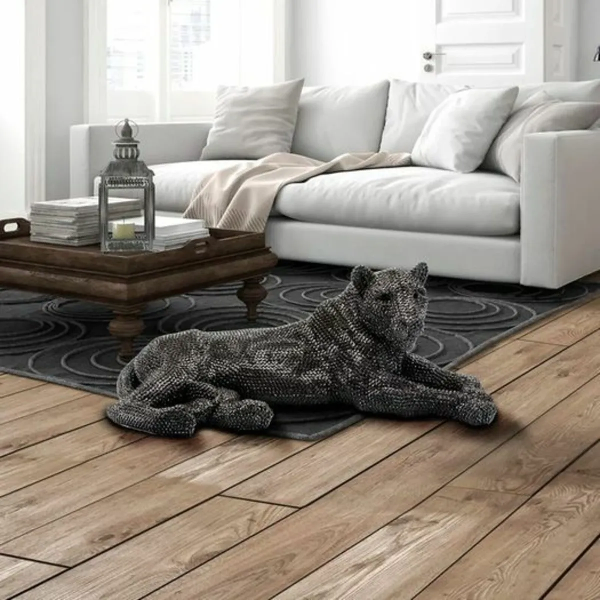 Thacher A Lioness Lying Down Statue - Image 1