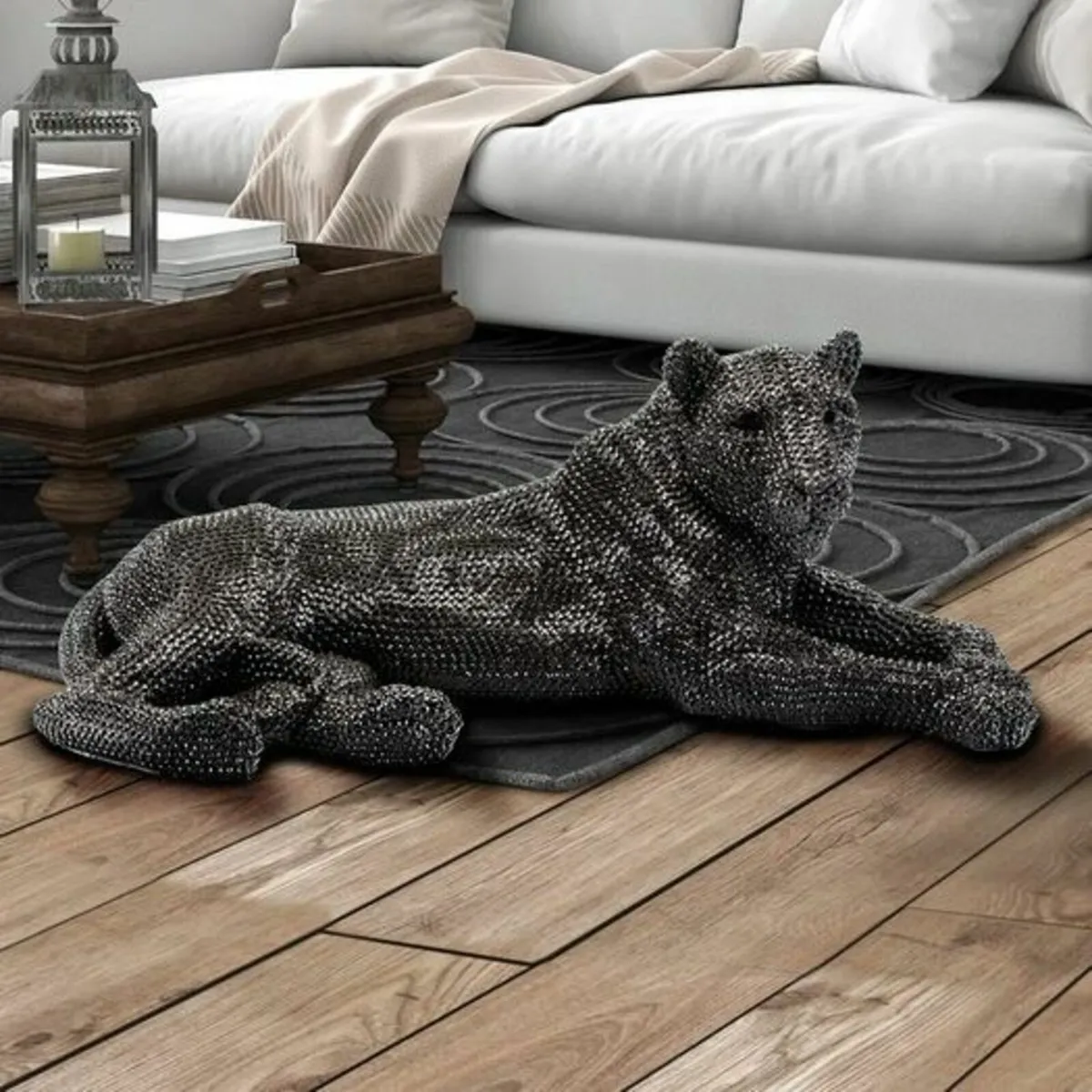 Thacher A Lioness Lying Down Statue - Image 4