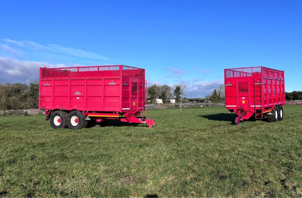 Broughan 20ft silage trailers - Image 1
