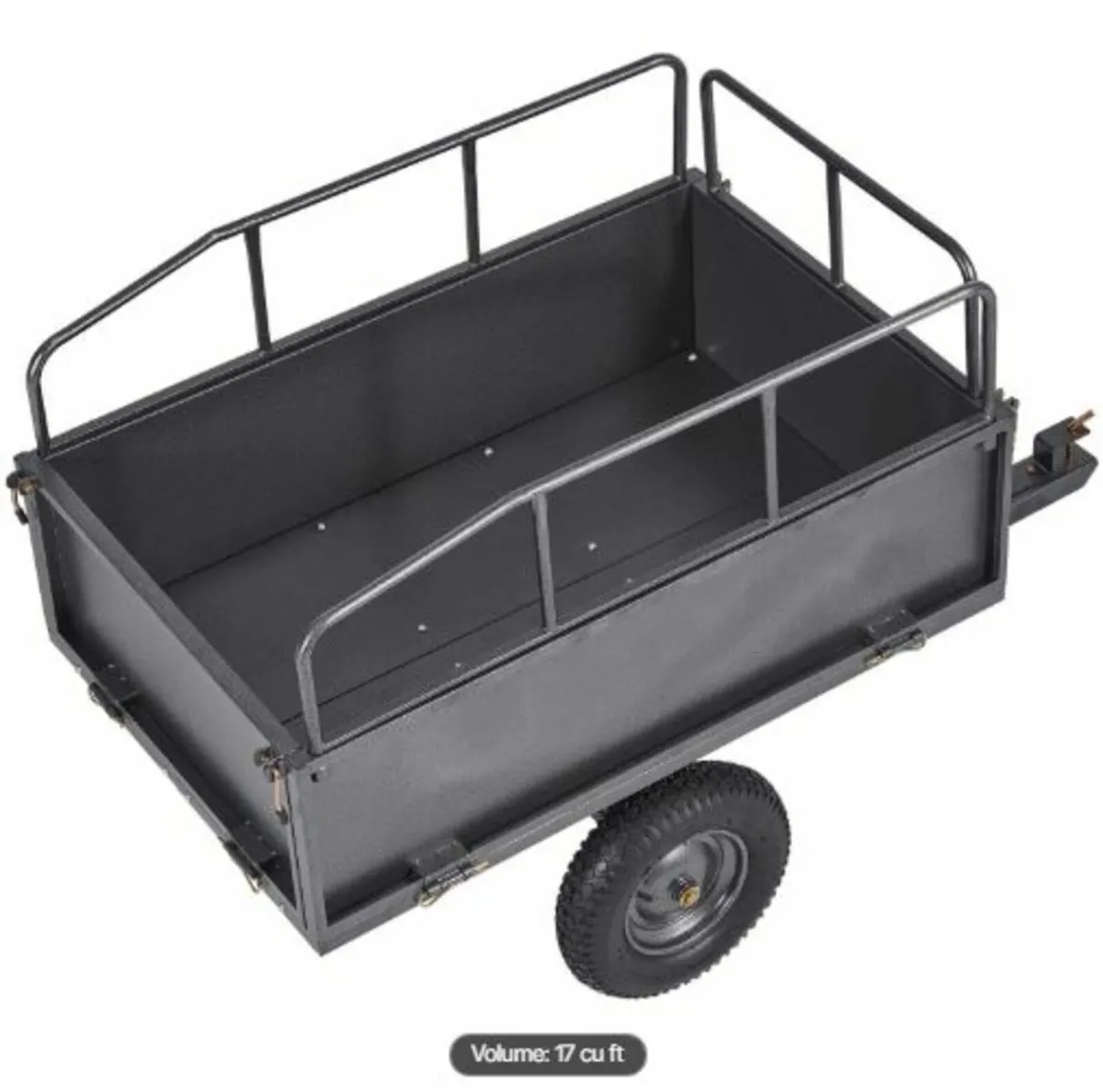 Garden Utility Trailer, 17 Cu. Ft &272 kg Capacity - Image 3