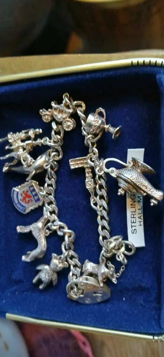 Sterling silver charm bracelet - Image 2