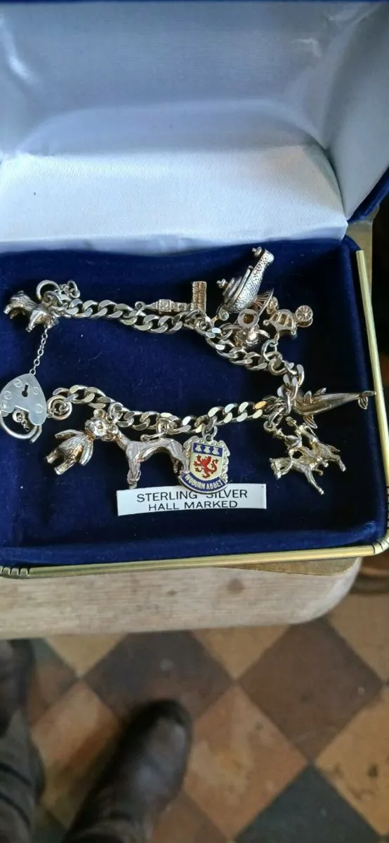 Sterling silver charm bracelet - Image 3