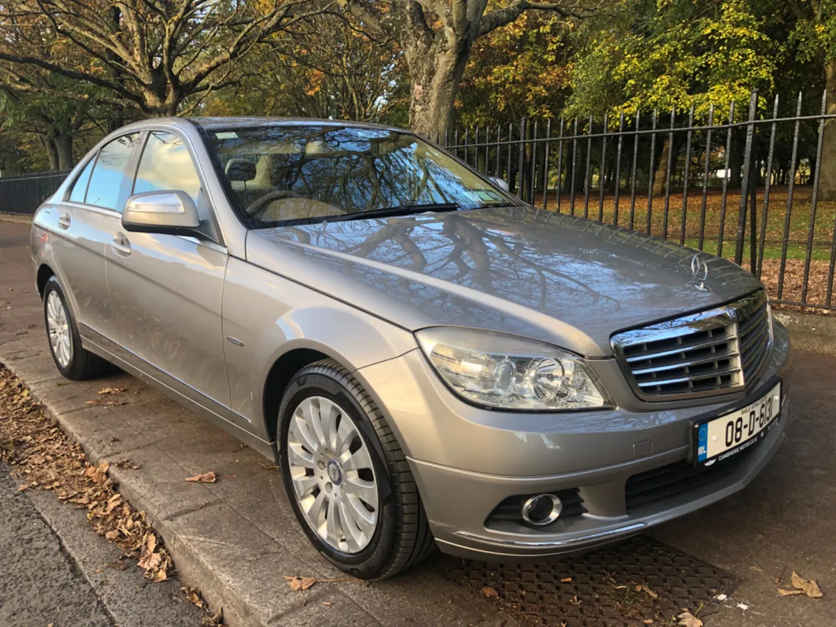 2008 MERCEDES C180 1 OWNER IVORY LTHR - Image 1
