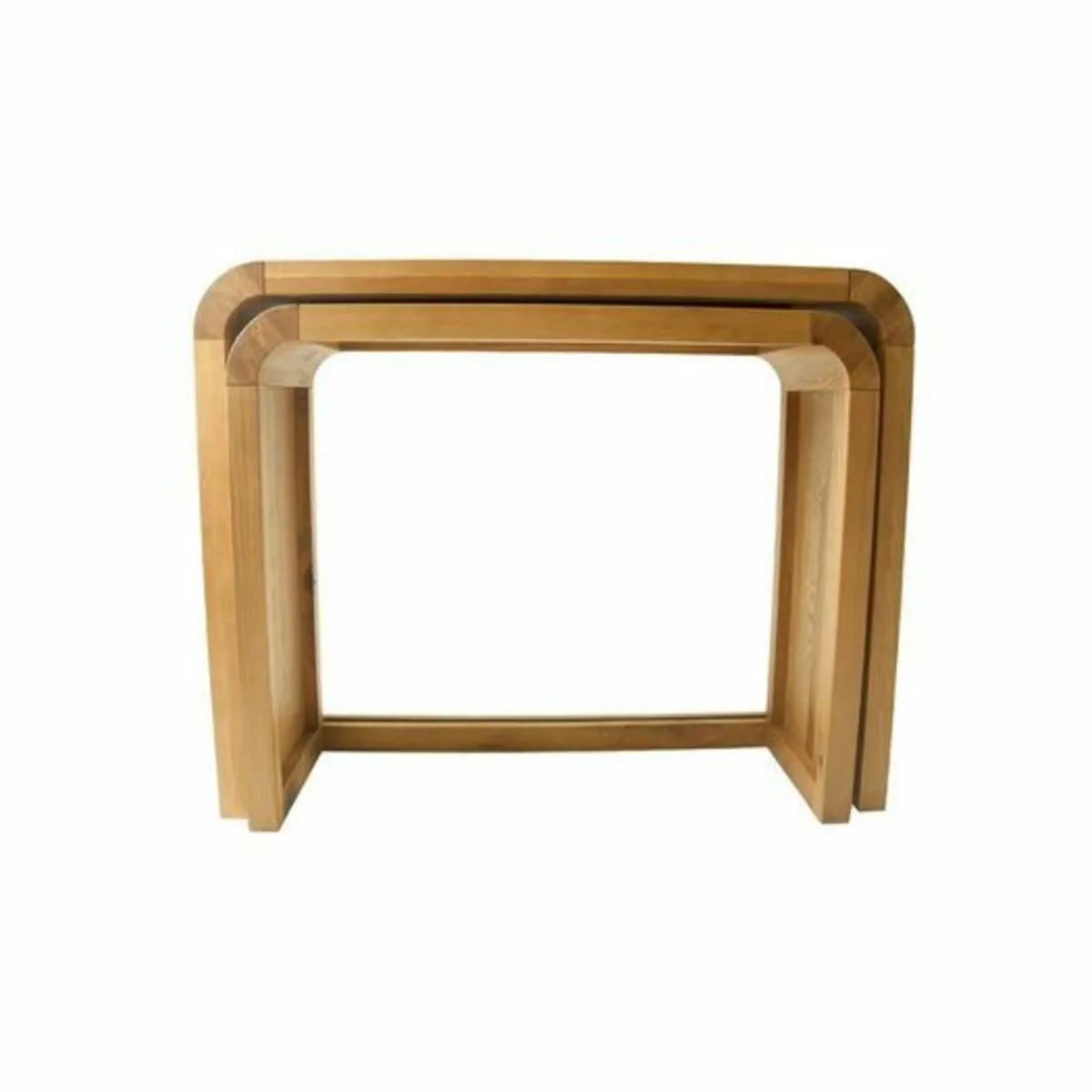 Acton 2 Piece Solid Wood Nest of Tables - Image 1