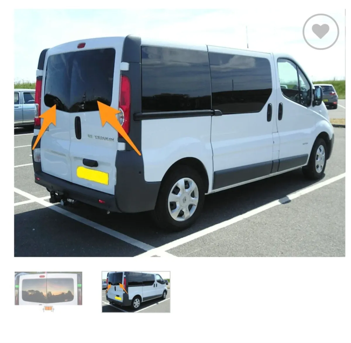 Traffic/ Primastar Rear Windows (2001/2014)