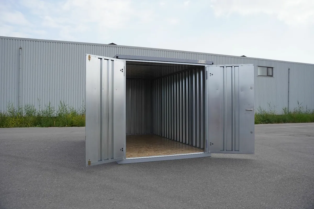 Compact Galvanized Container – Rust-Free Design - Image 2