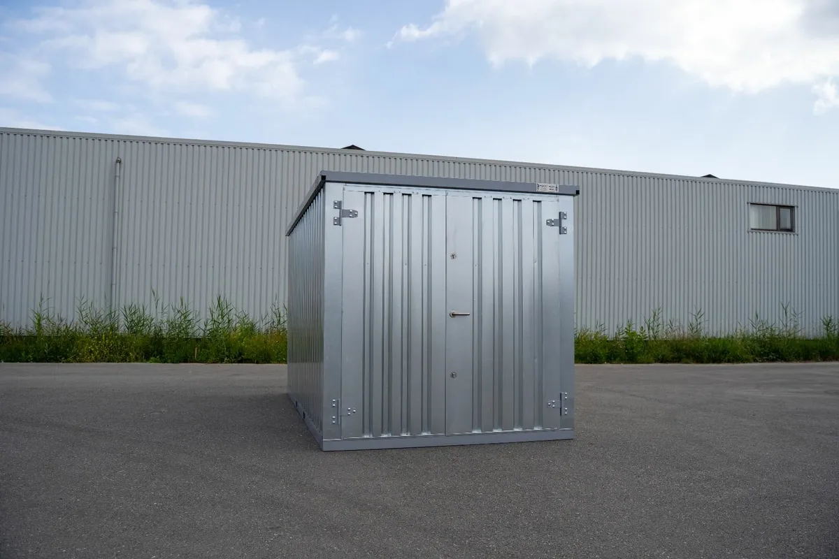 Compact Galvanized Container – Rust-Free Design - Image 3