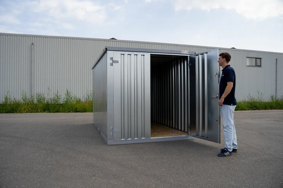 Galvanized Storage Shed – Durable and Secure - Image 1
