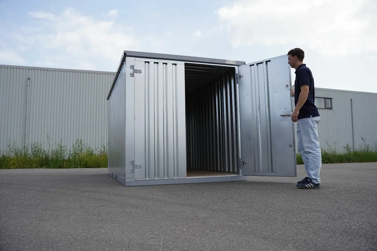 Galvanized Storage Shed – Durable and Secure - Image 3