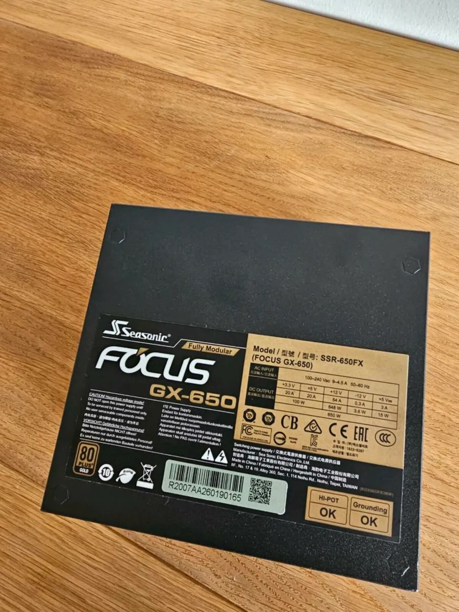 Seasonic Focus GX-650 Gold PC power supply - Image 1