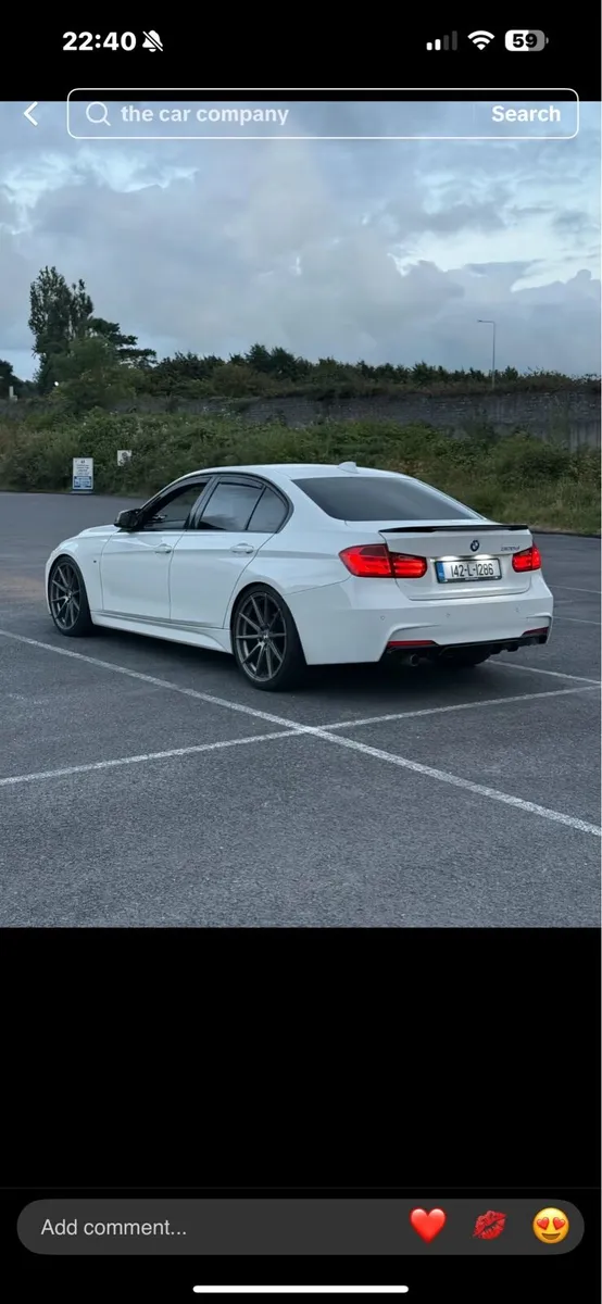 White BMW 320d msport high spec - Image 2