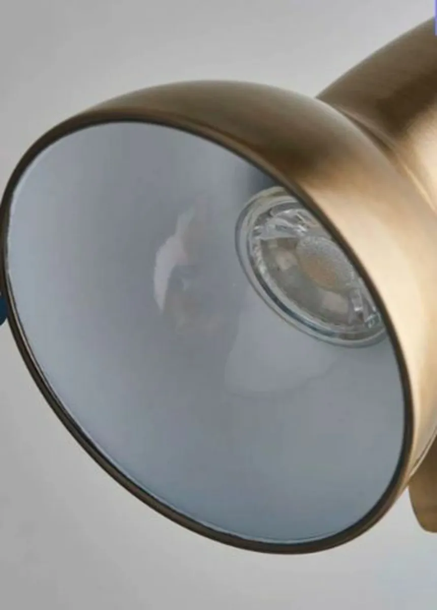 Amalfi 47cm USB Antique Brass Desk Table Lamp - Image 4