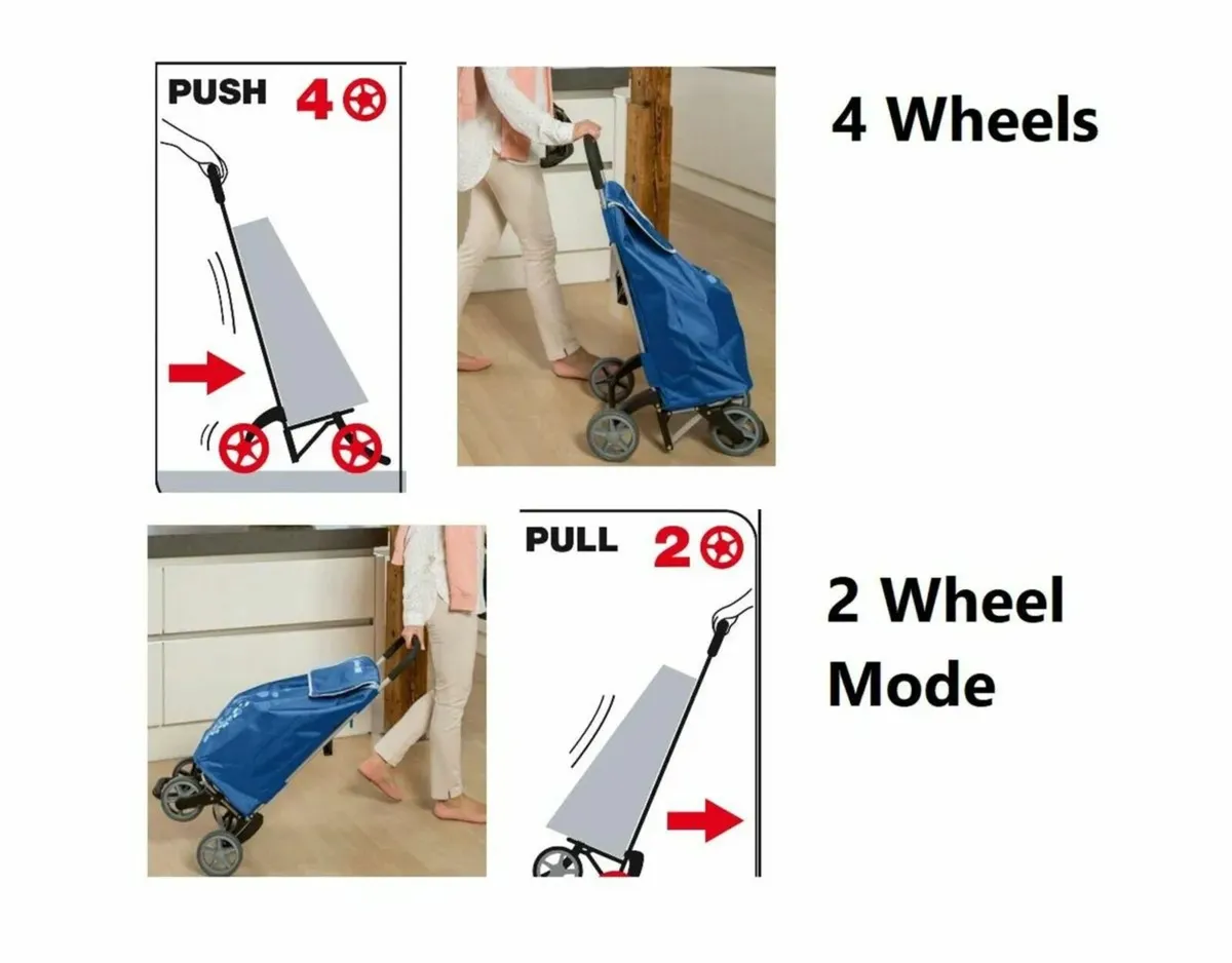 4 Wheel - Large Shopping Trolley bag - Image 2