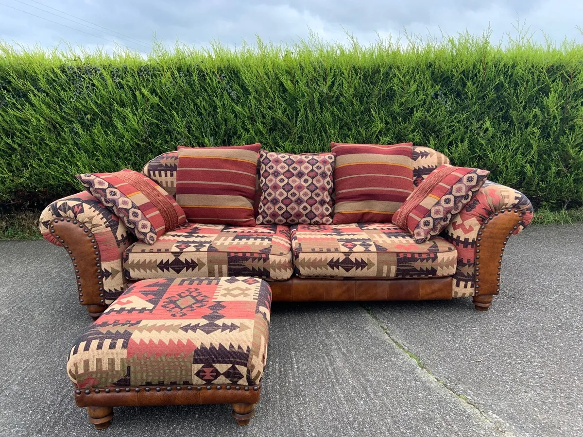 Tetrad 3 Seater, 2 Seater Sofa & Ottoman Set - Image 2