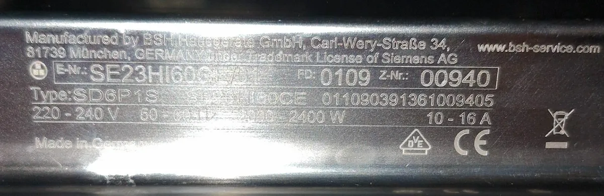 Siemens dishwasher - Image 2