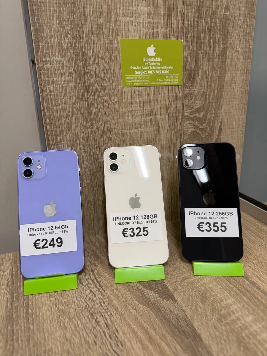 iPhone 12 Unlocked with Box and Warranty - Image 1