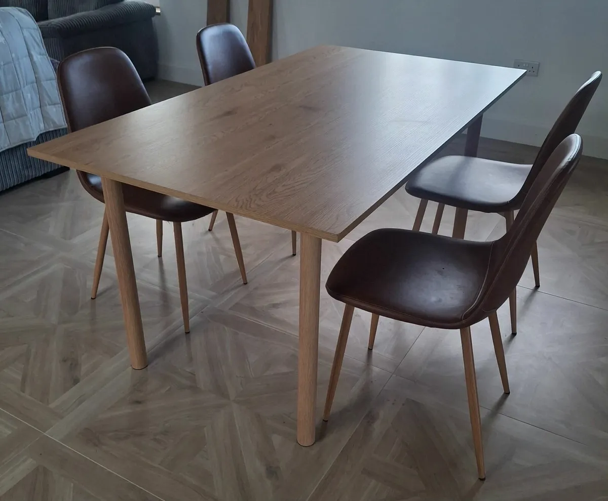 Dining Table and 4 Chairs - Image 1