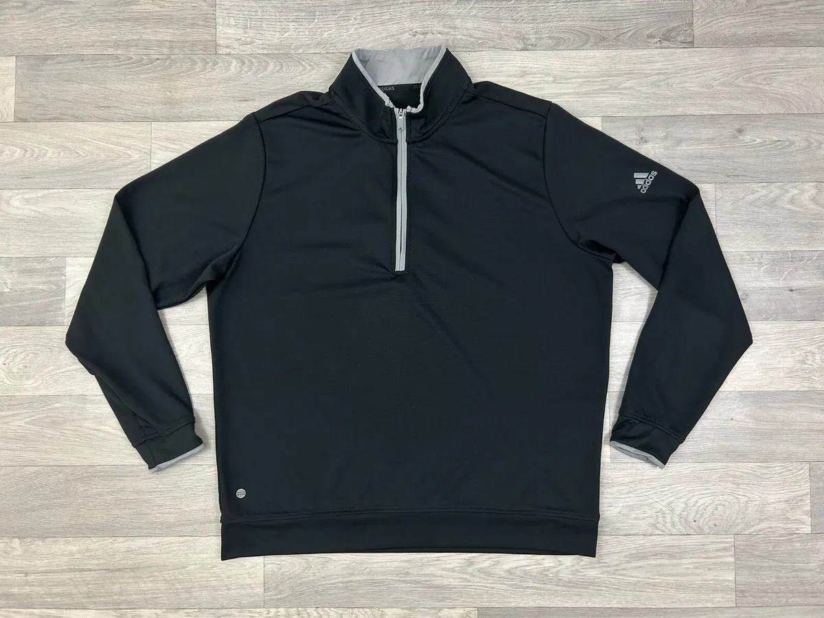 Adidas Half Zip Golf Jumper Mens Large - Image 1