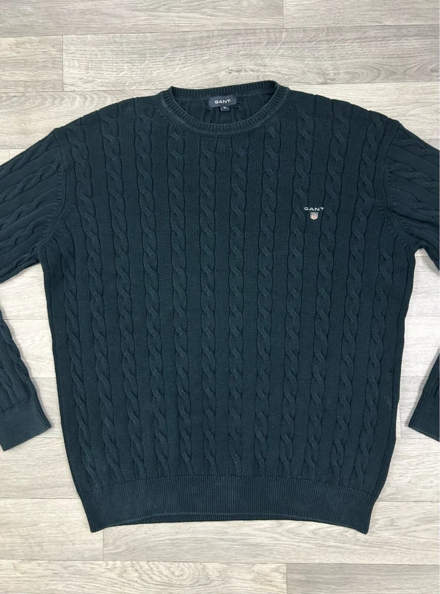 Gant Cotton Cable Knit Jumper Mens XL - Image 2