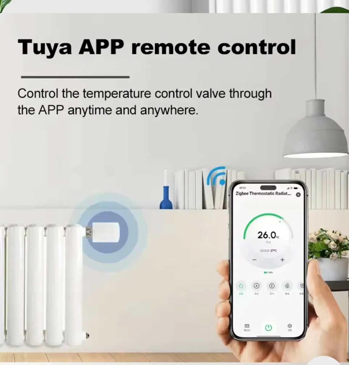 Smart WiFi Thermostatic Radiator Valve Actuators S - Image 2