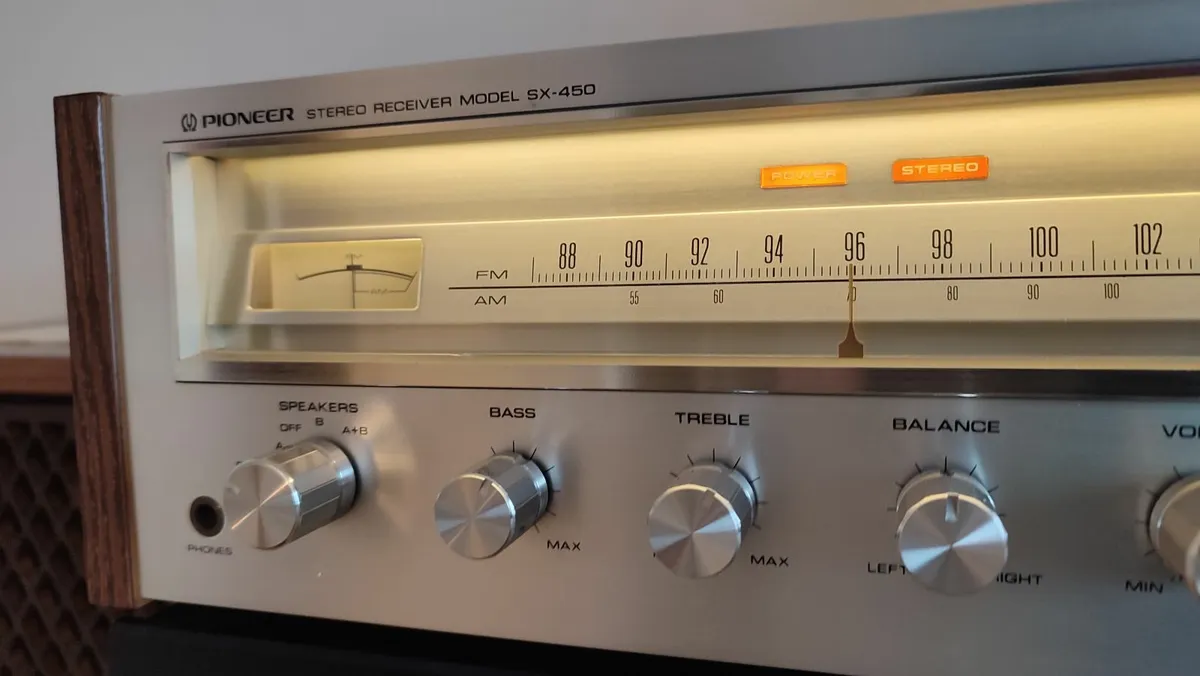 Vintage Pioneer SX-450 Receiver. Cleaned. VGC - Image 3