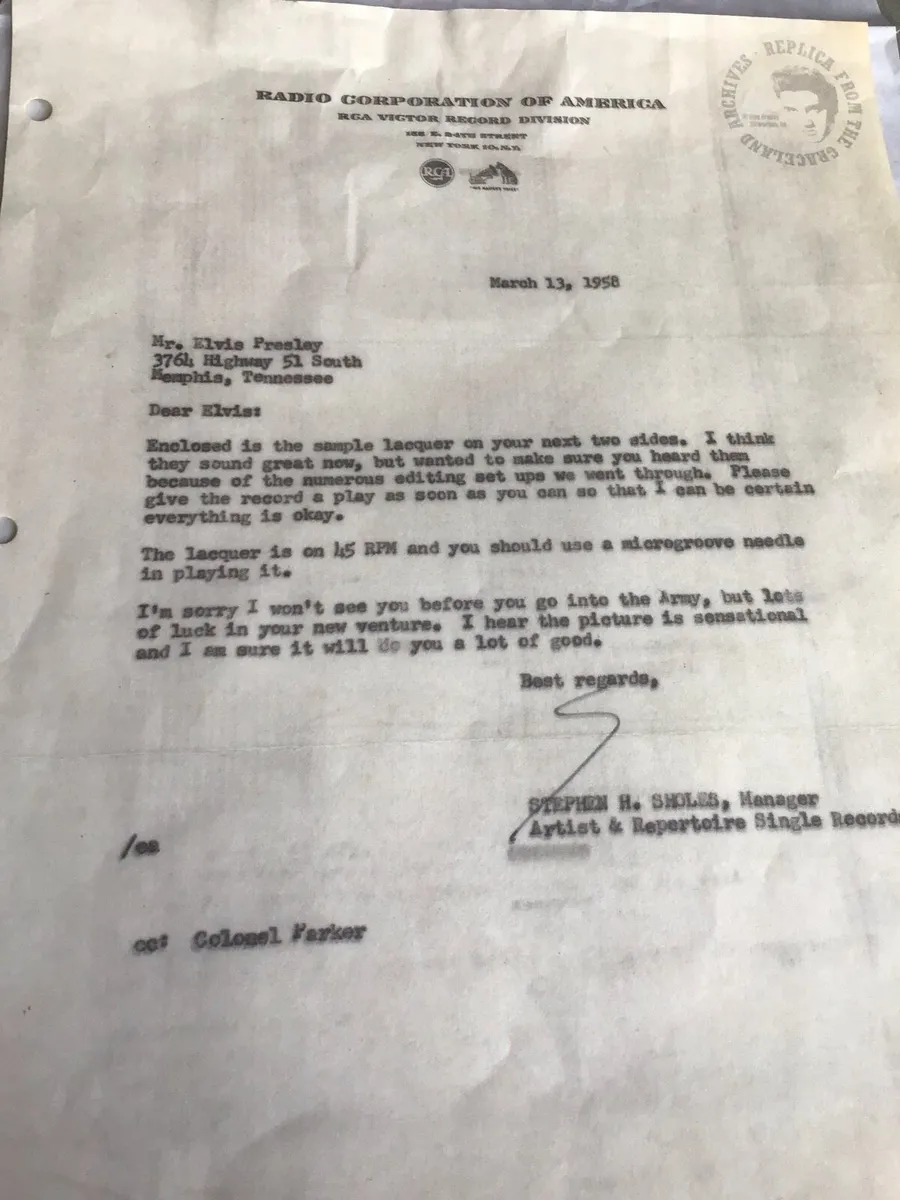 Rare Elvis Presley Memorabilia