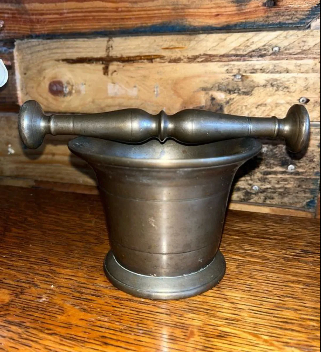 18th Century bronze pestle and mortar - Image 3