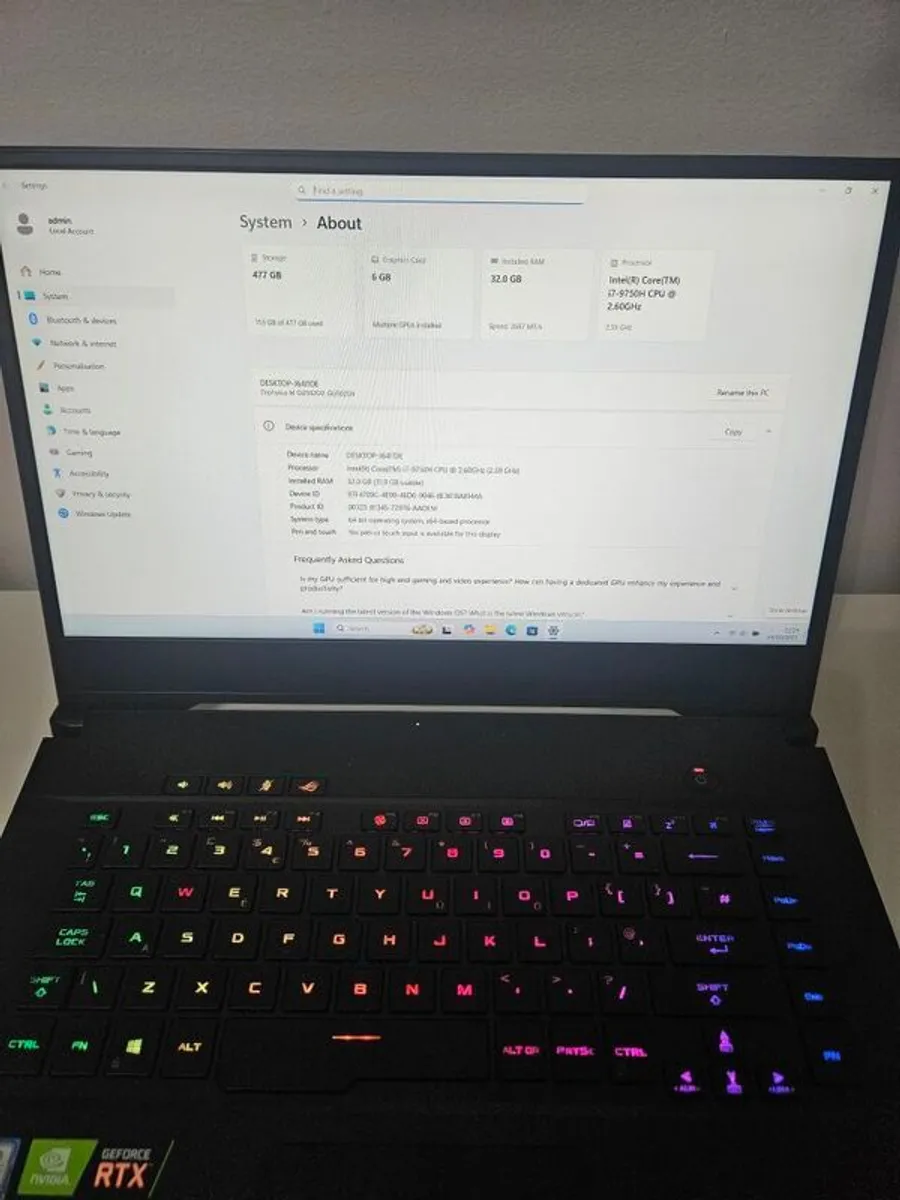 Gaming laptop Asus ROG Strix Zephyrus M - Image 2