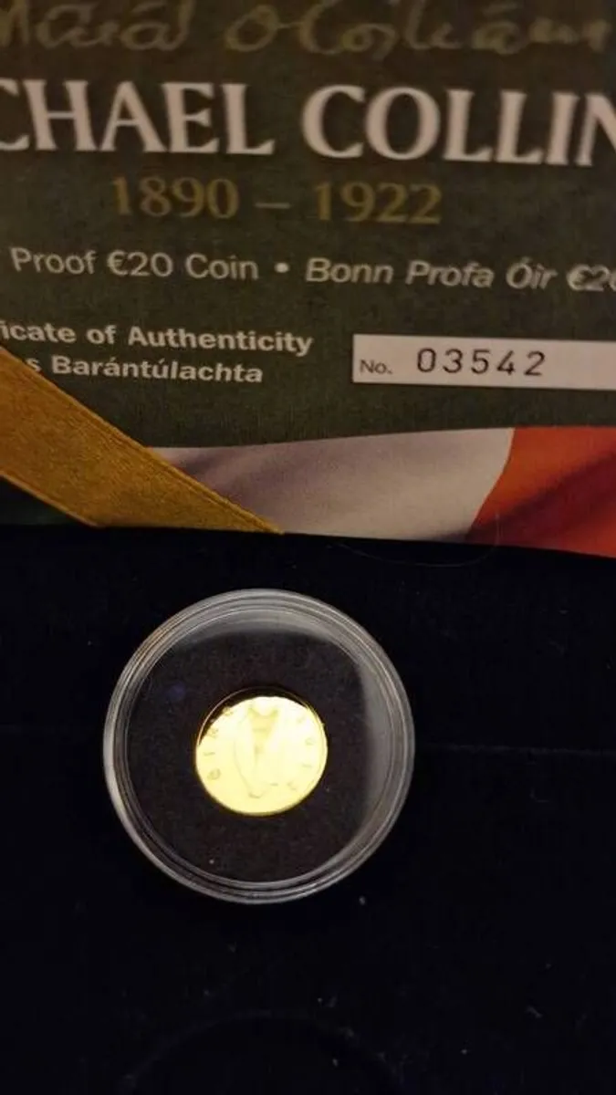 Today Price Drop! Gold 0.999 Pure Gold Coin 20e Irish - Image 3