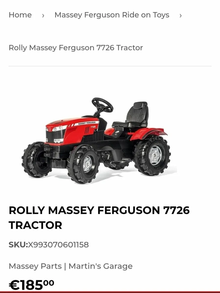 Rolly Massey Ferguson 7726 Tractor - Image 2