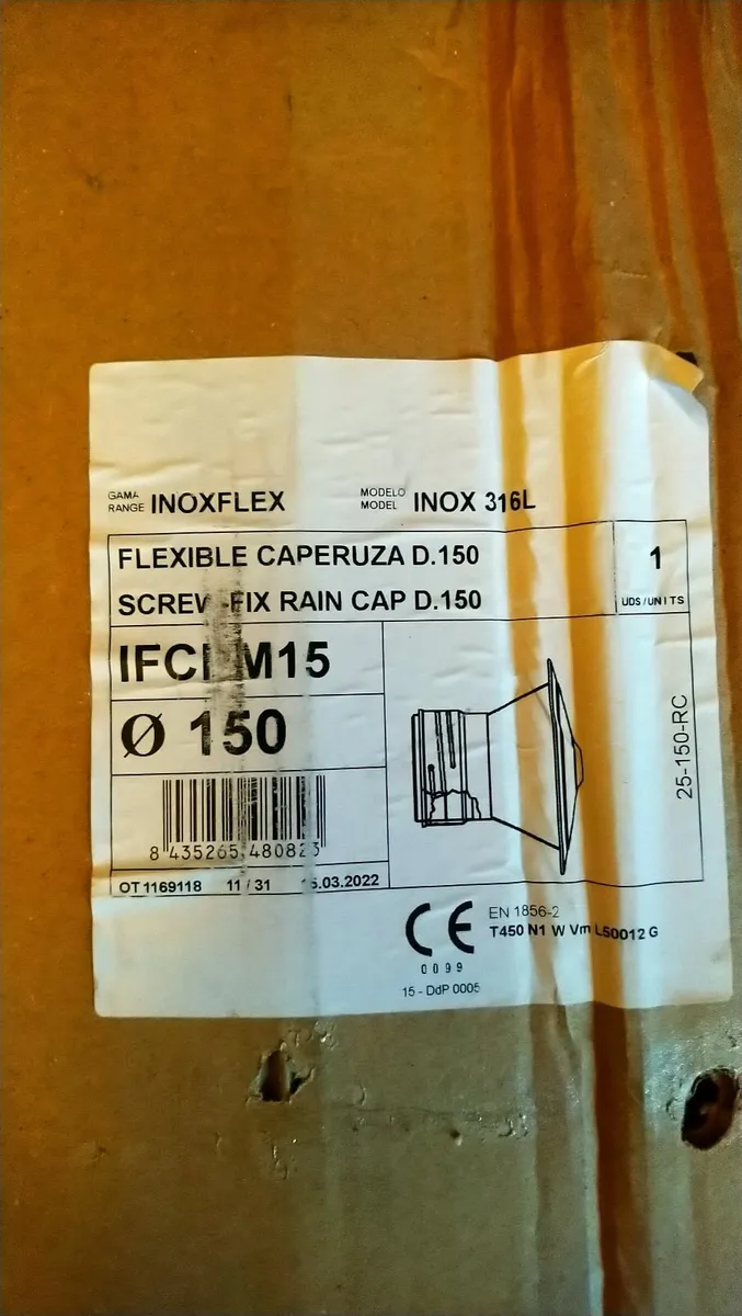 6 meters  of 6 inch twin wall flexible flue pipe - Image 3