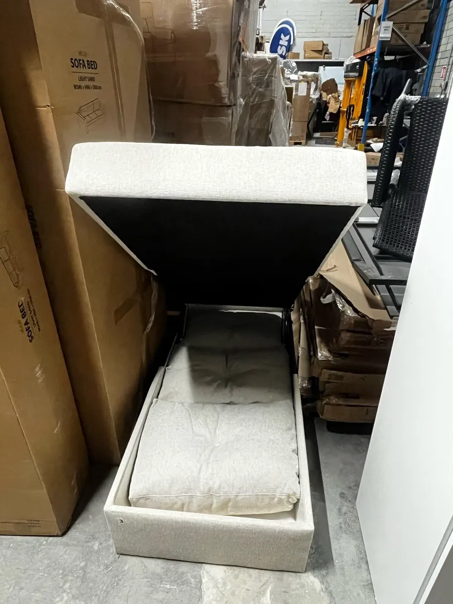 Single sofa bed with storage - Image 2