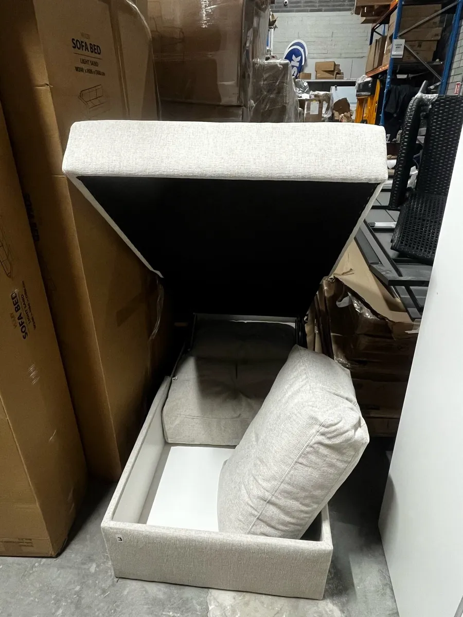 Single sofa bed with storage - Image 3