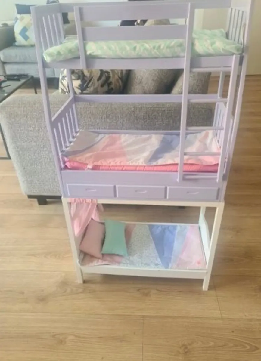 Our Generation Wardrobe, Clothes & Bunk Beds - Image 2